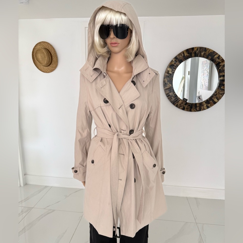 DKNY Women's Beige Trench Coat